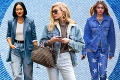 4 bí quyết phối đồ denim-on-denim cực chất cho mùa Thu Đông