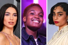 (Từ trái qua phải) Dua Lipa, Arlo Parks, Celeste. (Nguồn: PA)
