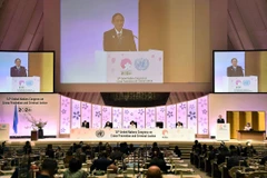 Quang cảnh phiên họp. (Nguồn: Kyodo)