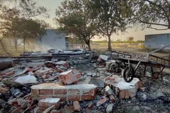 Hiện trường vụ nổ. (Nguồn: PTI)