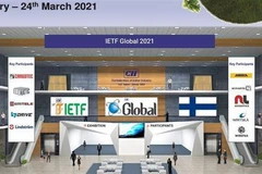 Không gian Hội chợ IETF 2021. (Ảnh: Huy Lê/TTXVN)