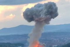 Hình ảnh vụ nổ. (Nguồn: glasamerike.net)