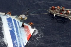 Mảnh vỡ máy bay được tìm thấy. (Nguồn: dw.com)