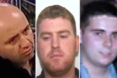 (Từ trái qua phải): Gheorghe Nica, Ronan Hughes và Eamonn Harrison. (Nguồn: PA)