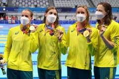 Australia phá kỷ lục thế giới nội dung bơi nữ 4x100m tiếp sức tự do