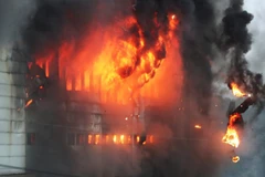 Hiện trường vụ cháy. (Nguồn: Yonhap)