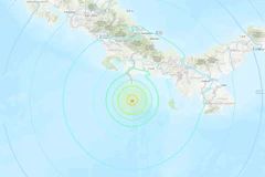 Hai trận động đất mạnh ở Panama, không gây ra hiện tượng sóng thần