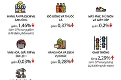 [Infographics] CPI bình quân quý 1 tăng thấp nhất 20 năm qua