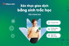 VPBank ra mắt công nghệ xác thực giao dịch bằng khuôn mặt, vân tay. (Ảnh: Vietnam+)