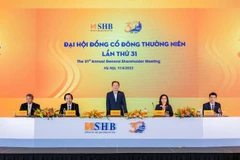 Đại hội cổ đông thường niên SHB năm 2023. (Ảnh: Vietnam+)