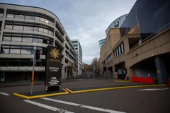 Cảnh vắng vẻ tại Sydney của Australia, trong bối cảnh dịch COVID-19 diễn biến phức tạp, ngày 28/7 vừa qua. (Ảnh: THX/TTXVN)