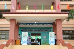 Bệnh viện Dã chiến Ngô Quyền tại huyện Dầu Tiếng, tỉnh Bình Dương. (Ảnh: TTXVN)