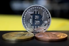 Đồng Bitcoin. (Ảnh: AFP/TTXVN)