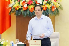 Thủ tướng Phạm Minh Chính phát biểu. (Ảnh: Doãn Tấn/TTXVN)