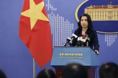 Người Phát ngôn Bộ Ngoại giao Lê Thị Thu Hằng. (Ảnh: Dương Giang/TTXVN)
