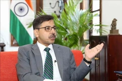 Đại sứ Ấn Độ tại Việt Nam Pranay Verma. (Ảnh: Văn Điệp/TTXVN)