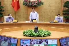Thủ tướng họp với các xã, phường một số địa phương đang giãn cách