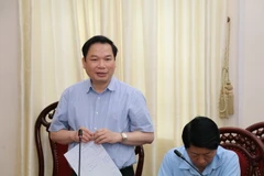 Ông Tống Quang Thìn, Phó Chủ tịch UBND tỉnh, Phó trưởng Ban Tổ chức Lễ khai mạc Năm Du lịch Quốc gia-Lễ hội Hoa Lư năm 2021 kết luận Hội nghị. (Ảnh: Đức Phương/TTXVN)