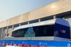 Tàu siêu tốc do Trung Quốc trình làng. (Nguồn: Xinhua)