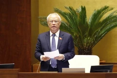 Phó Chủ tịch Quốc hội Uông Chu Lưu điều hành phiên họp. (Ảnh: Doãn Tấn/TTXVN)