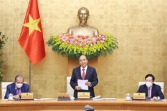 Thủ tướng Nguyễn Xuân Phúc phát biểu. (Ảnh: Thống Nhất/TTXVN)