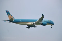 Máy bay của Vietnam Airlines. (Ảnh: CTV/Vietnam+)