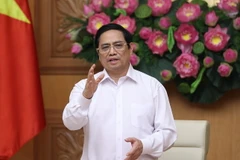 Thủ tướng Phạm Minh Chính phát biểu chỉ đạo. (Ảnh: Dương Giang/TTXVNXVN)