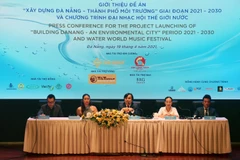 Quang cảnh buổi họp báo. (Ảnh: Trần Lê Lâm/TTXVN)