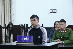 Bị cáo Mai Văn Thuyết tại buổi xét xử. (Ảnh: Tuấn Anh/TTXVN)