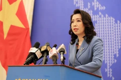 Người phát ngôn Bộ Ngoại giao Lê Thị Thu Hằng thông báo một số hoạt động đối ngoại của Việt Nam trong tháng Ba. (Ảnh: TTXVN)