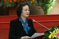 Bà Phạm Thị Thanh Trà, Ủy viên Trung ương Đảng, Bộ trưởng Bộ Nội vụ. (Ảnh: Văn Điệp/TTXVN)