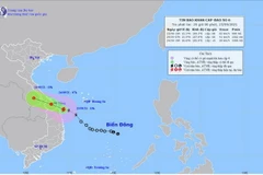 Hình ảnh vị trí và đường đi của bão số 6. (Nguồn: nchmf.gov.vn)