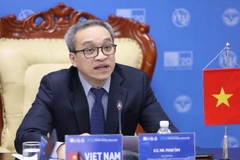 Thứ trưởng Bộ Thông tin và Truyền thông Phan Tâm. (Ảnh: Thanh Tùng/TTXVN)