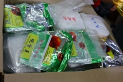 Tang vật vụ án. (Ảnh: TTXVN phát)