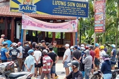 Hiện trường nơi xảy ra vụ án mạng. (Nguồn: thanhnien)