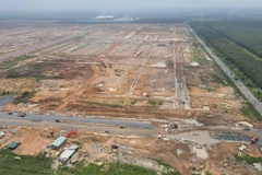 Khu tái định cư Lộc An-Bình Sơn đã cơ bản hoàn thành. (Ảnh: Công Phong/TTXVN)