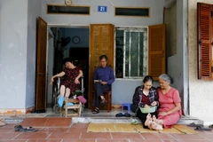 Một bệnh nhân da cam ở Tuyên Quang. (Ảnh: Nam Sương/TTXVN)