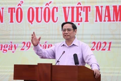 Thủ tướng Phạm Minh Chính phát biểu chỉ đạo hội nghị. (Ảnh: Dương Giang/TTXVN)