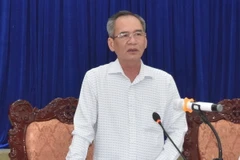 Bí thư Tỉnh ủy Bạc Liêu Lữ Văn Hùng phát biểu chỉ đạo tại cuộc họp. (Ảnh: Nhật Bình/TTXVN)