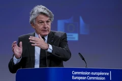 Ủy viên phụ trách vấn đề công nghiệp của Liên minh châu Âu (EU) Thierry Breton. (Ảnh: AFP/TTXVN)