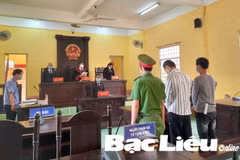 Hai đối tượng tại tòa. (Nguồn: baobaclieu.vn)