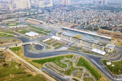 [Photo] Toàn cảnh trường đua F1 trong giai đoạn nước rút