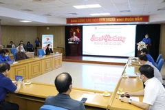 Quang cảnh Lễ khởi động Chương trình "San sẻ yêu thương, chung tay vượt qua đại dịch." (Ảnh: Văn Điệp/TTXVN)