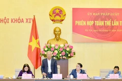 Phó Chủ tịch Quốc hội Uông Chu Lưu phát biểu chỉ đạo phiên họp.(Nguồn: daibieunhandan.vn)