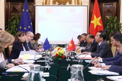 Cuộc họp lần thứ nhất Tiểu ban Các vấn đề chính trị trong khuôn khổ Ủy ban hỗn hợp Việt Nam-Liên minh châu Âu (EU). (Ảnh: Lâm Khánh/TTXVN)