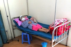 Bệnh nhân COVID-19 số 268 đang được điều trị ở khu cách ly Bệnh viện Đa khoa huyện Đồng Văn (Hà Giang). (Nguồn: TTXVN phát)