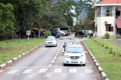 Trung tâm dạy nghề sát hạch lái xe Tuyên Quang. (Ảnh Quang Đán/TTXVN)