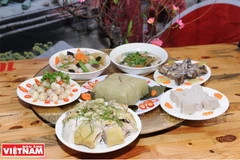 Mâm cỗ ngày Tết. (Nguồn: Báo Ảnh Việt Nam)