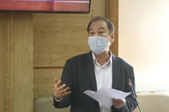 Phó Giáo sư-tiến sỹ Trần Đắc Phu, nguyên Cục trưởng Cục Y tế dự phòng, Cố vấn Trung tâm đáp ứng khẩn cấp sự kiện y tế công cộng Việt Nam phát biểu. (Ảnh: Minh Quyết/TTXVN)