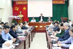 Ông Nguyễn Xuân Thắng, Bí thư Trung ương Đảng, Chủ tịch Hội đồng Lý luận Trung ương, Giám đốc Học viện Chính trị Quốc gia Hồ Chí Minh chủ trì kỳ họp. (Ảnh: Phương Hoa/TTXVN)